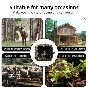 Caméras de jeu et de piste L-Shine Caméra de chasse Wildkamera 4k Caméra de vision nocturne et de support de piège <span class=keywords><strong>photo</strong></span> étanche 32mp - Product Image 4