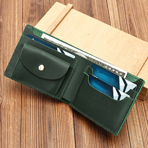 Vintage Short Bifold Leather <b>Wallet</b> Front Coin Pocket Purse Leather <b>Card</b> <b>Holder</b> <b>Wallet</b> Genuine Leather <b>Wallet</b> for Men - Product Image 4