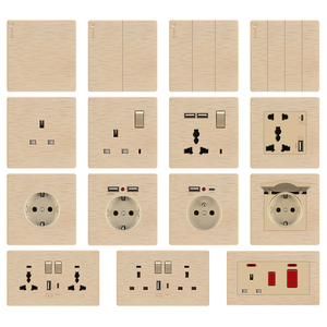 Fiko tường chuyển đổi ổ cắm anh tiêu chuẩn chống cháy PC đánh bóng với USB/Type-C hỗ trợ Nigeria/rwanda/Kenya - Product Image 3