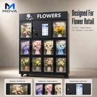 Distributeur automatique de fleurs d'intérieur MOVA entièrement automatique avec écran tactile LCD de 21,5 pouces, surveillance à distance, fournisseur OEM/ODM