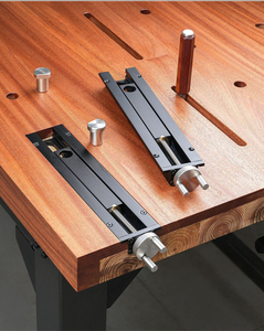 Morsa da banco rapida con morsetto a inerzia per la lavorazione del legno, in alluminio pieno e acciaio inossidabile, con vite a scorrimento facile - Product Image 4
