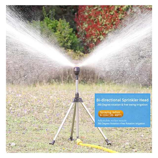 Spray 24m 360 Sistema de riego de rotación Rociador de agua de riego de césped para suministros de jardín Pistola pulverizadora de agua de jardín