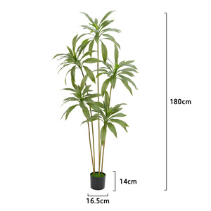 Piante Artificiali Dracaena Fragrans, Alberi Finti per Decorazione Casa, Ufficio, Interni, <span class=keywords><strong>Regalo</strong></span> di Inaugurazione Casa - Product Image 5