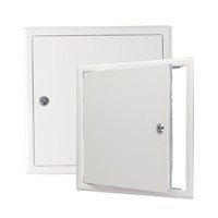 Vente en gros de panneaux d'accès cylindriques modernes en acier galvanisé blanc peint par pulvérisation, pour cloisons sèches, plafonds et conduits cachés, étanches