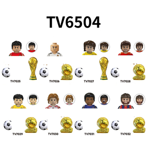 Figuras Miniatura de Estrellas del Fútbol Mundial, <span class=keywords><strong>Messi</strong></span>, Ronaldo, Neymar, Lamine Yamal, Juguetes para Niños, Bloques de Construcción, Regalo de Navidad - Product Image 5