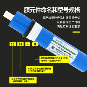 Shuiyun'an <b>Reverse</b> <b>Osmosis</b> Membrane ROTVH1.81-50 75 100 For Home Pure Water <b>Machines</b> - Product Image 2