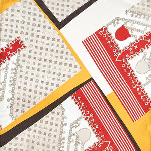 Foulard Quadrato Grande Multicolore alla Moda in Seta per Donna, <span class=keywords><strong>Bandana</strong></span> in Seta per Capelli per Ragazze - Product Image 4