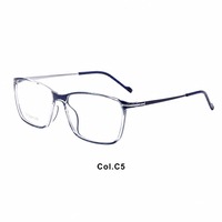 Montures optiques en titane bêta à bord complet, transparentes, carrées arrondies, lunettes de vue unisexes
