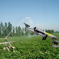 Rociador de pistola de lluvia de cañón de agua agrícola de largo alcance Titans para riego de plantación de algodón de maíz dulce de trigo de paisaje