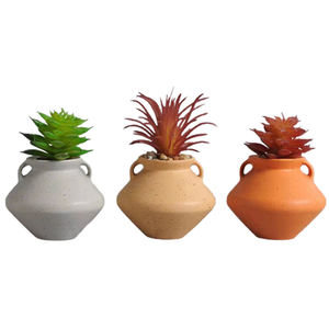 Minimaceta de cerámica de estilo mejicano para el hogar y el jardín, maceta para suculentas, maceta para flores, escritorio de oficina, venta al por mayor - Product Image 3