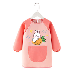 <span class=keywords><strong>Grembiule</strong></span> Impermeabile in Fibra di Poliestere con Cartoni Animati per Bambini, per Disegno, Pittura, Cucina, Asilo - Bavaglino Unisex per Bambini dai 2 ai 13 Anni - Product Image 1