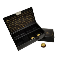 Emballage personnalisé de 12 boîtes de chocolat et de truffes Boîte cadeau de bonbons en papier de carton de luxe