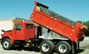Bâches de camion benne enduites de vinyle avec rabats et œillets soudés, 8'x16' - Product Image 2