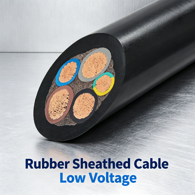 High Flexible H07RN-F 450 750V 4 Core 6 35 50mm2 Rubber Submersible Cable Underwater Device Anti Oil Wear Resistant Jacket