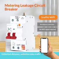 Interruptor de Circuito en Miniatura Inteligente Wifi Tuya de 63A con Función de Medición, 1P 2P 3P 4P, Certificación CE para Hogar Inteligente, Gran Venta