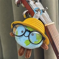 Porte-clés tendance en peluche planète Terre, adorable poupée planète, breloque souple pour sac, mini globe de dessin animé pour sacs à dos, clés de voiture et cadeaux quotidiens