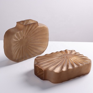 Jarrón Cuadrado de Vidrio Minimalista con Rayas Divergentes, Decoración Moderna para el Hogar, Arreglo Floral para Hotel, Artesanías y Adornos - Product Image 4
