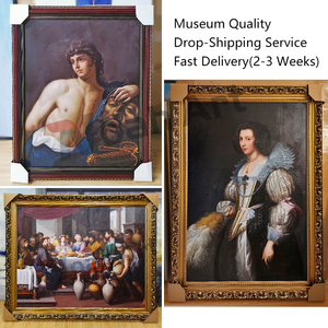 Reproducción de Arte en Lienzo Pintada a Mano con Calidad de Museo, Famosa Pintura al Óleo de Leonardo <span class=keywords><strong>Da</strong></span> <span class=keywords><strong>Vinci</strong></span>, la Última Cena, Arte de Pared Enmarcado en 3D - Product Image 5