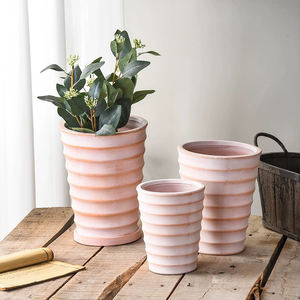 Décoration d'intérieur Décoration de jardin Pot de fleurs en terre cuite pour plantes succulentes Rond en céramique Extérieur Intérieur Décoration de la maison Pots de fleurs - Product Image 3