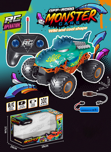 Camionetas RC 1:20 Recargables, Camioneta Dálmata, Cocodrilo, Rinoceronte, Camioneta Monstruo a Control Remoto, Juguetes para Niños, Auto de Escalada - Product Image 6