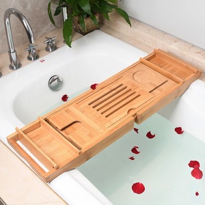 Выдвижной бамбуковый лоток для ванной - Product Image 1
