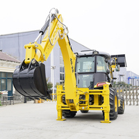 Backhoe Loader Bersertifikasi CE Berkualitas Tinggi |   Bucket 1,2m³ Kedalaman 3,5m Diesel 4WD |   Harga Terbaik untuk Konstruksi & Pertanian