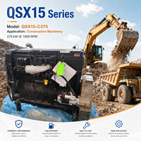Motore Diesel SCDC Cummis Serie QSX15 375HP 1800rpm 6 Cilindri 4 Tempi con Controllo Elettronico per Macchinari da Costruzione