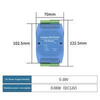 Module d'entrée analogique 7/8 canaux, acquisition de données de courant et de tension, convertisseur Modbus 420 mA RS-485, fabriqué en Chine continentale