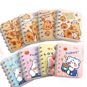 Cuaderno de dibujos animados mini, lindo, de doble espiral, portátil, de bolsillo, regalo para niños - Product Image 5