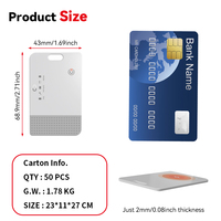 Traceur de carte intelligente RSH pour Apple Find My / Google Find Hub, double système, étiquette fine pour portefeuille, compatible MFi, usine OEM ODM, étiquette intelligente