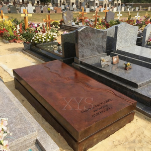 Quyang Ofrece Lápidas y <span class=keywords><strong>Monumentos</strong></span> de Granito Negro Chino Modernos, Tallados a Mano y Personalizados, con Garantía de 5 Años para Cementerios - Product Image 3