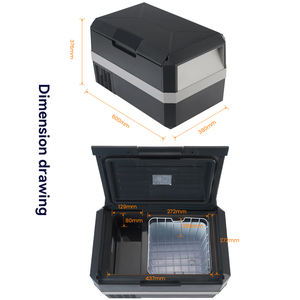 Mini congelador de 25 litros, nevera pequeña para helado de coche, compresor portátil, pantalla comercial para el hogar - Product Image 3