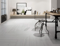 Carreaux de sol en porcelaine émaillée effet bois finition mate, parquet rustique pour intérieur