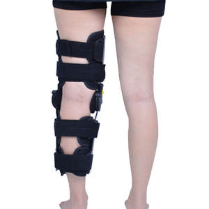 Genouillère de soutien à rotule ouverte, stabilisateur articulé réglable, coussinets de fixation pour le genou, sécurité et fitness - Product Image 6
