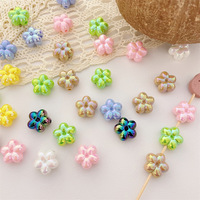 Perles en acrylique en forme de petite fleur pour loisirs créatifs, perles lâches, accessoires faits à la main, mini-perles fleurs polyvalentes pour colliers et bracelets