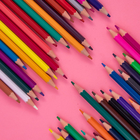 Vente en gros OEM Set de 48 couleurs pour enfants 12/18/24/36-Color Box Crayons de couleur Set de crayons de couleur huileux pour enfants