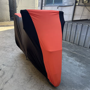 Housse de <span class=keywords><strong>moto</strong></span> en polyester et élasthanne à logo personnalisé, 2 couleurs, housse de <span class=keywords><strong>moto</strong></span> intérieure élastique avec doublure en polaire douce - Product Image 3