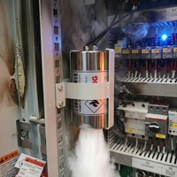 Protection incendie encastrée pour panneaux électriques avec extincteur aérosol en acier inoxydable certifié CE