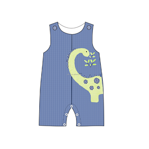 Bộ đồ liền thân không tay in hình thêu hoạt hình Yihui dành cho bé trai mùa hè, bộ đồ leo núi cho trẻ nhỏ của Toddler Clothing - Product Image 4