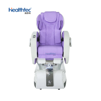 Fauteuil de massage Shiatsu de luxe, design super relaxant, pour le corps entier, avec siège inclinable et lampe LED 7 couleurs pour SPA et salon de manucure