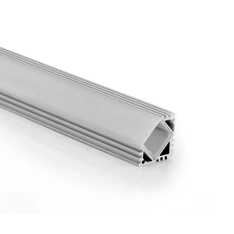 Lampu Garis Led Sudut 45 Derajat Tahan Air Aluminium Profil 6063-t5 Anodized