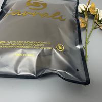 Sacs d'Emballage Plastique Noirs Personnalisés pour Vêtements T-Shirts, Sacs Ziplock Refermables, Sacs à Fermeture Éclair Brillant Dépoli pour Vêtements Personnalisés