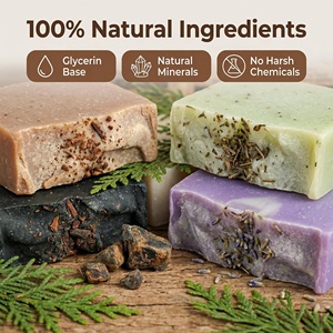 <span class=keywords><strong>Savon</strong></span> exfoliant naturel pour hommes personnalisé, marque privée, bio, fait main, à base de goudron de pin, exfoliant corporel à forte granulométrie pour un nettoyage en profondeur - Product Image 2