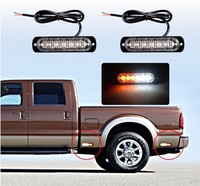 Feux latéraux de véhicule LED rouge ambre bleu blanc, ambulance, voiture, deux feux latéraux LED, feux de remorque de camion 24 volts LED