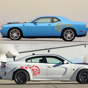 Autocollants <span class=keywords><strong>de</strong></span> voiture pour Dodge Charger Challenger SXT Caliber Durango Avenger Dart, autocollants latéraux pour jantes et portes, accessoires <span class=keywords><strong>de</strong></span> tuning - Product Image 4