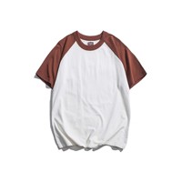 Baseball Tee-Shirt Raglan Premium Coton Jersey Manches Courtes Hommes Nouveau Deux Tons