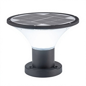 Lámpara de Poste para Exteriores IP65 Directo de Fábrica, para Patio y Paredes Exteriores, Luz Solar LED Cuadrada de 5W, Regulable - Product Image 1