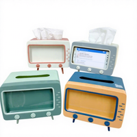Boîte à mouchoirs TV en plastique de luxe moderne rangement multifonctionnel pour salon Table basse salle de bain toilette porte-papier de bureau