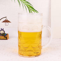 Mug Bir Logo Kustom 2026 Klasik 40oz 1pint 2 Pint 500ml dengan Tutup Bambu, Hadiah untuk Pria