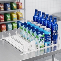 Poussoir de présentation pour réfrigérateur à boissons Hookei, à ressort à bille par gravité, pour canettes de soda et bouteilles